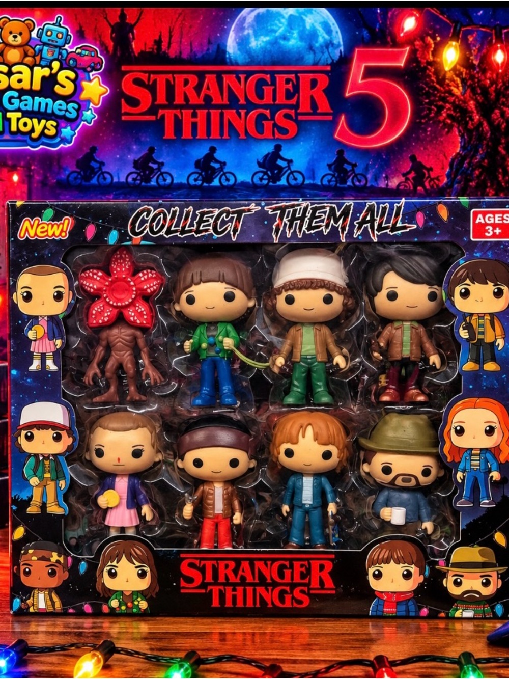 unusual Things 5 Stranger Things 5 Kids Toy Figure Set - Assorted Colors